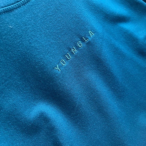 Young LA shirt. Blue. Round neck. Short sleeves. Men’s medium. - Picture 3 of 4